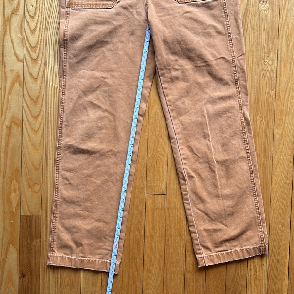 Madewell Tan Brown Canvas Overalls Romper - Picture 6 of 7